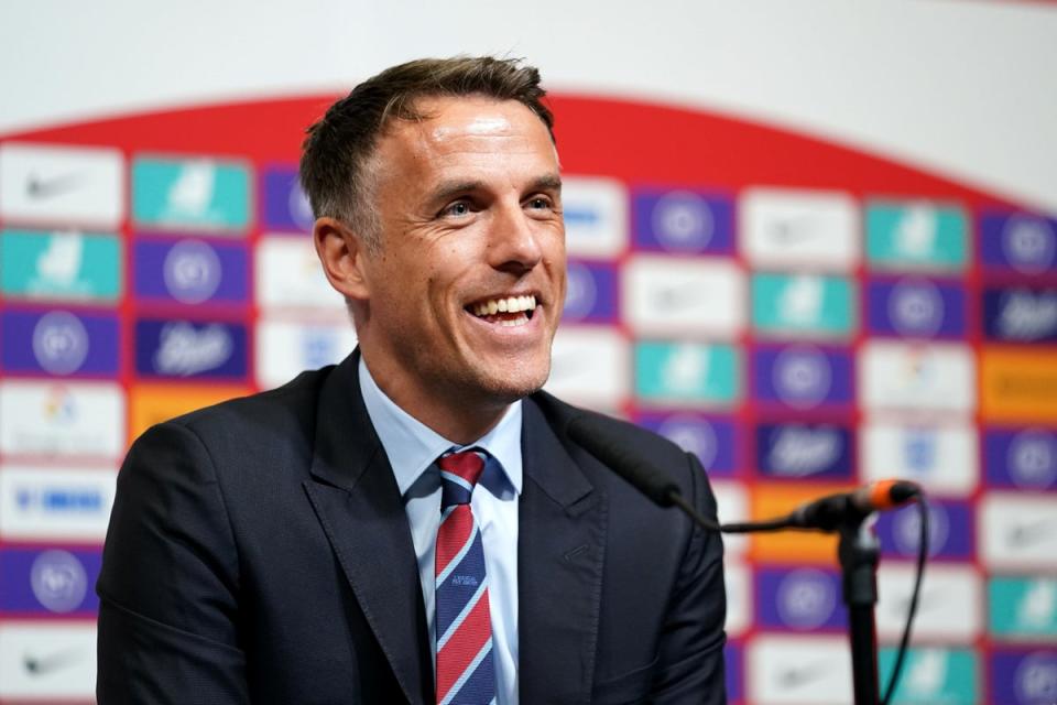 Phil Neville spent three years in charge of England (John Walton/PA) (PA Archive)