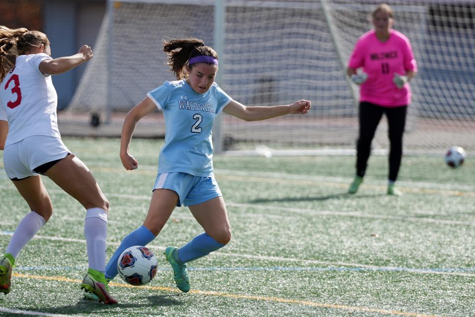 Glen Rock at Waldwick in a girls soccer sectional final on Saturday, November 5, 2022. W #2 Elizabeth Davis. 