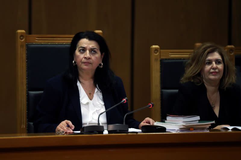 Trial of leaders and members of the Golden Dawn far-right party, in Athens