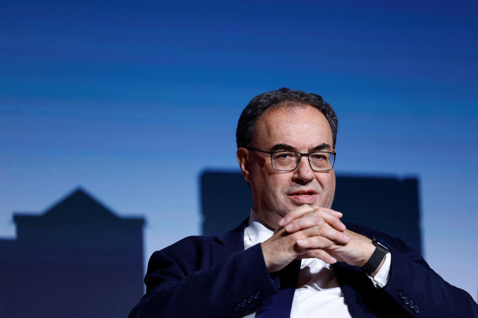 interest rates Governor of the Bank of England Andrew Bailey attends a banking seminar during the annual meeting of the International Monetary Fund and the World Bank, following last month's deadly earthquake, in Marrakech, Morocco, October 14, 2023. REUTERS/Susana Vera