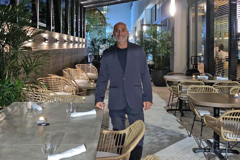 Diego Dalvia, ex dueño de los boliches Caix y La Morocha, ahora se puso un restaurant en Miami que se llama Wayku
