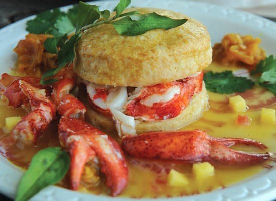 This elegant recipe combines ingredients that were commonly traded in Colonial times, like spices and rum. The lobster pieces are tucked in a tender biscuit.    <strong>Get the Recipe for <a href="http://www.huffingtonpost.com/2011/10/27/lobster-shortcake-with-ru_n_1061211.html" target="_hplink">Lobster Shortcake with Rum Vanilla Sauce</a></strong>