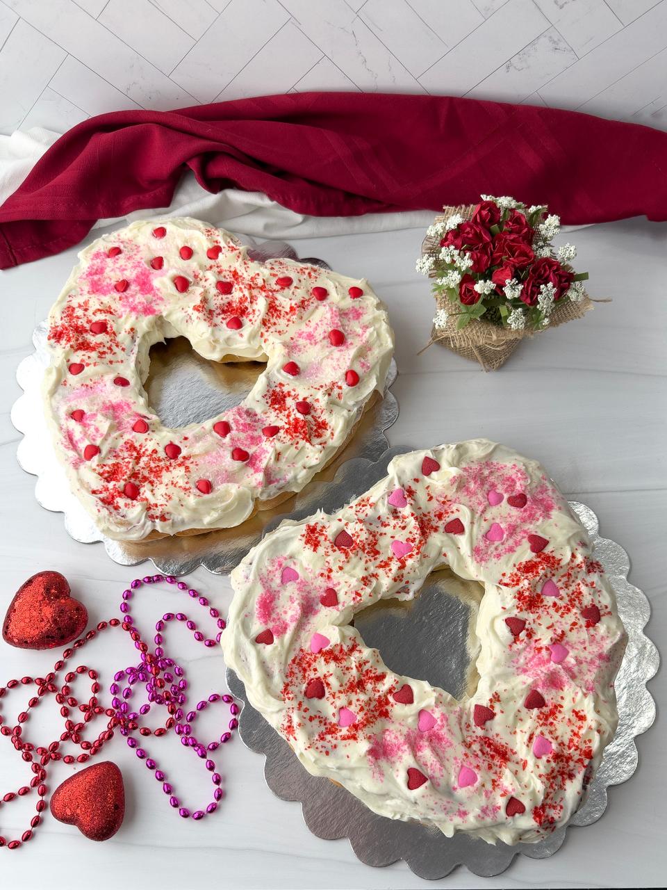 Celebrate Valentine's Day and Mardi Gras with Sweetheart King Cakes.