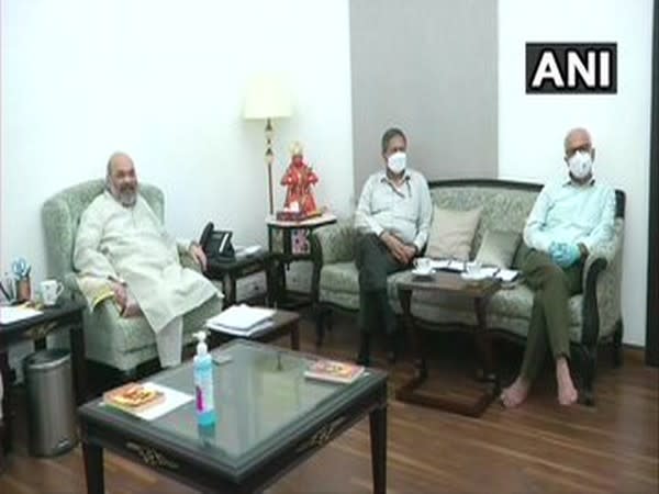 Public representatives from Ladakh met Home Minister Amit Shah on Saturday (Photo/ANI)