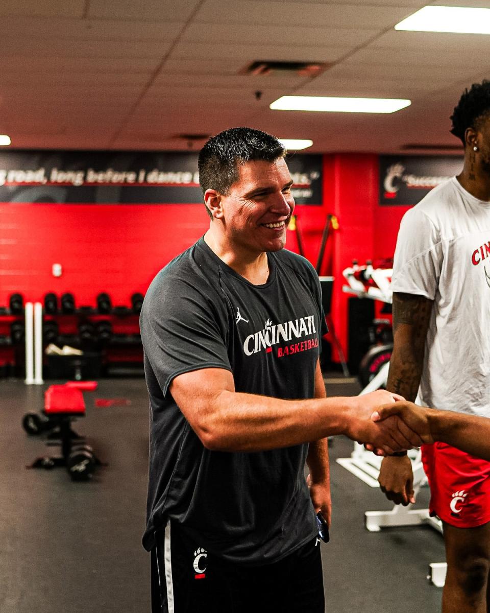 Mike Rehfeldt's efforts as UC's basketball strength coach have earned him a promotion to Associate AD/Sports Performance