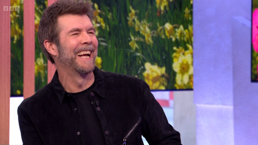 Rhod Gilbert has shared a health update with fans. (BBC screengrab)