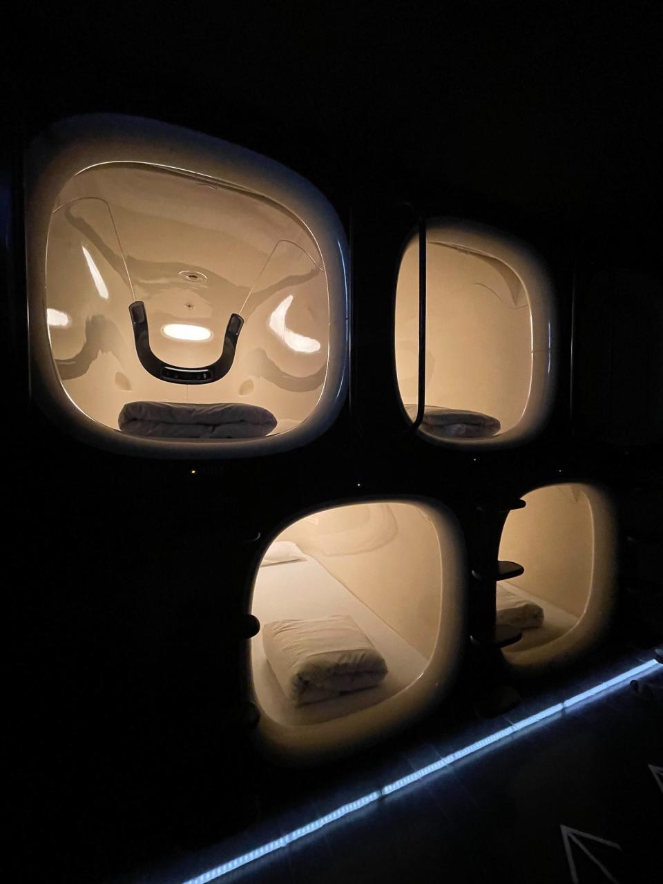 Nine Hours Capsule Hotel at the Narita Airport in Japan, Monica Humphries, “I spent $60 for a capsule stay in Tokyo’s airport to be steps away from my terminal.”