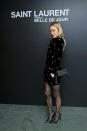 <p>Chloë Sevigny wore a chic mini dress and Saint Laurent bag for the star-studded bash. <em>[Photo: Getty]</em> </p>