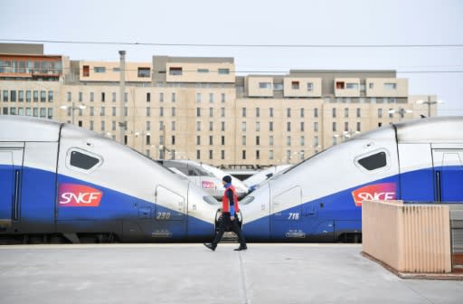 In the French port city of Marseille, traffic was halted for several hours by a power cut which the SNCF said was likely an "act of sabotage"