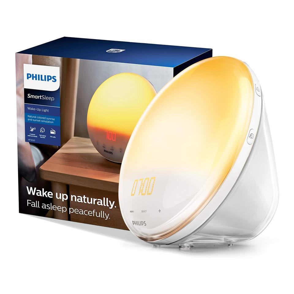 1) Philips SmartSleep Wake-Up Sunrise Alarm Clock