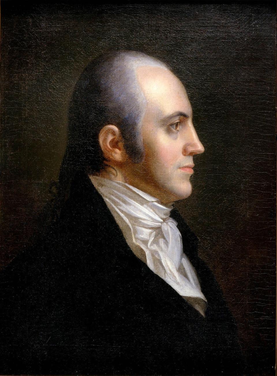 Portrait of Aaron Burr by John Vanderlyn, 1802.