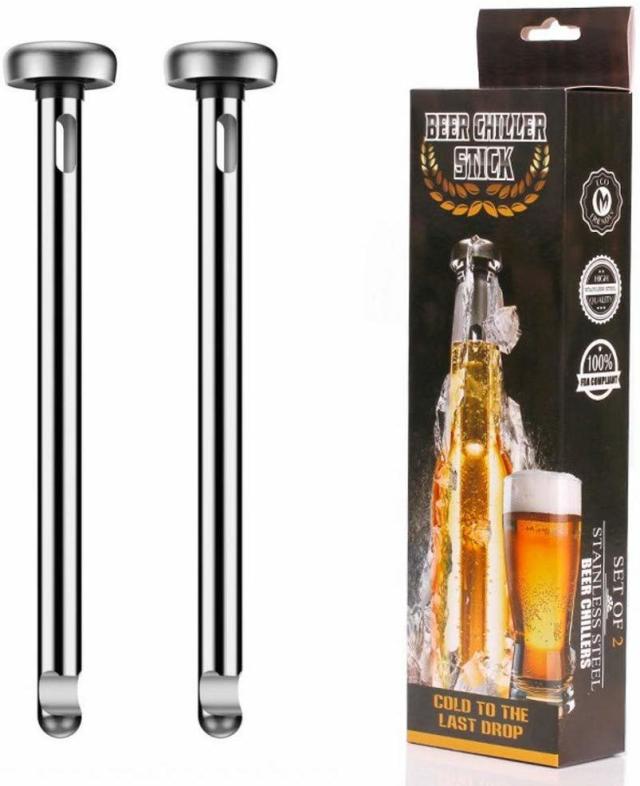 Magnetic Beer Opener & Beer Chiller Sticks For Bottles Set By Setoris