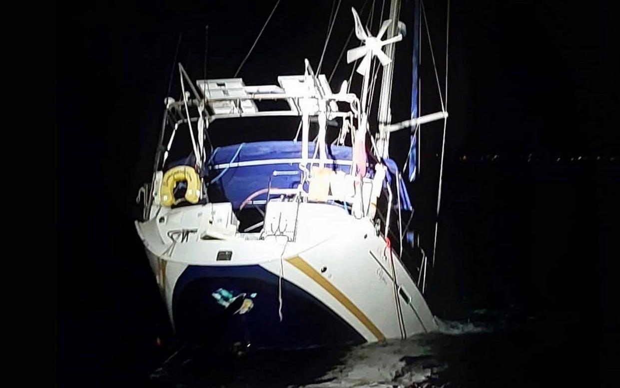 The yacht sank after it was attacked by orcas