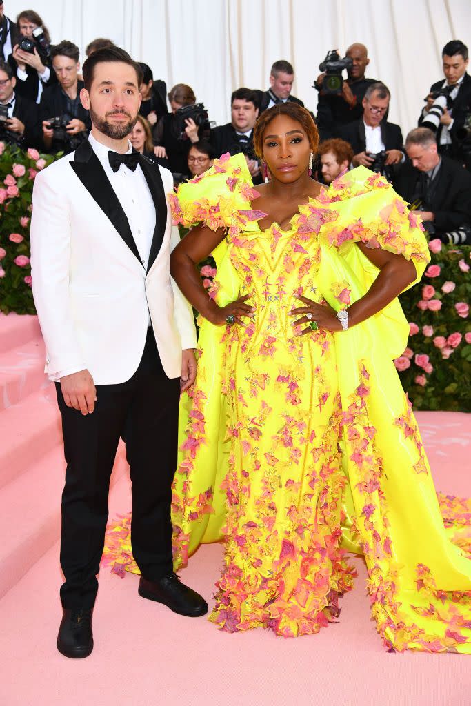 Serena Williams and Alexis Ohanian at the Met Gala, May 2019