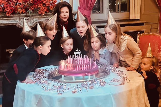 <p>Princess Madeleine of Sweden/Instagram </p> A photo Princess Madeleine shared of her mother, Queen Silvia's 80th birthday celebration on Instagram.