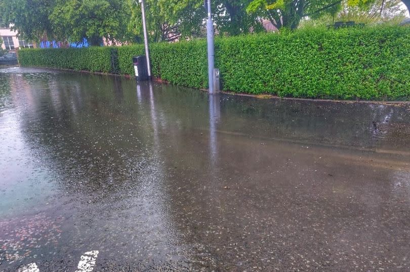 Flooding on Countess Road in Dunbar