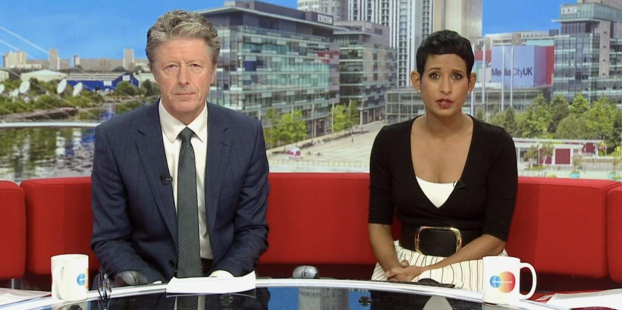 naga munchetty and charlie stayt, bbc breakfast