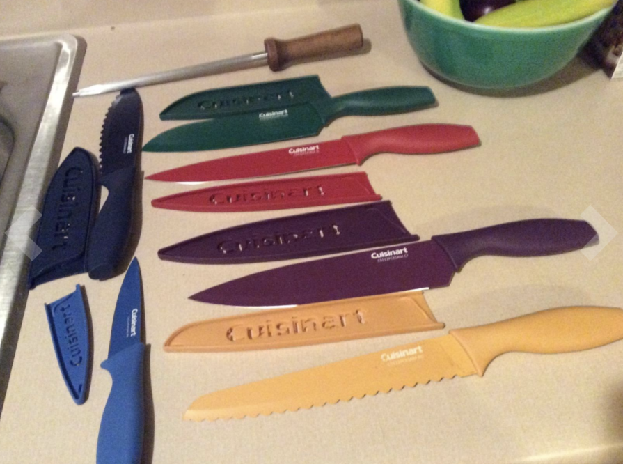 This colorful Cuisinart knife set is a Prime Day best seller, and