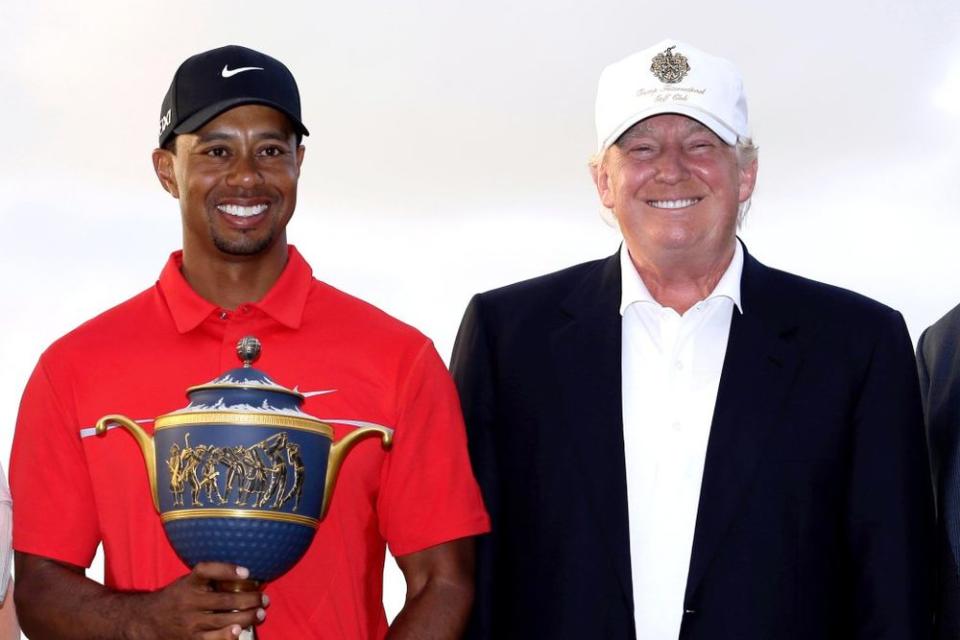 Donald Trump and Tiger Woods | Wilfredo Lee/AP/REX/Shutterstock