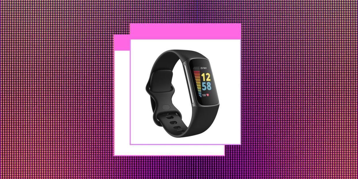 a black fitbit charge 5 smartwatch