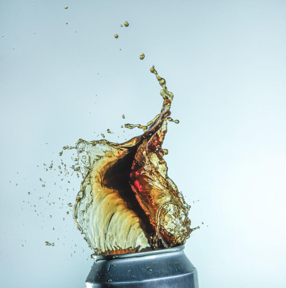 soda can exploding