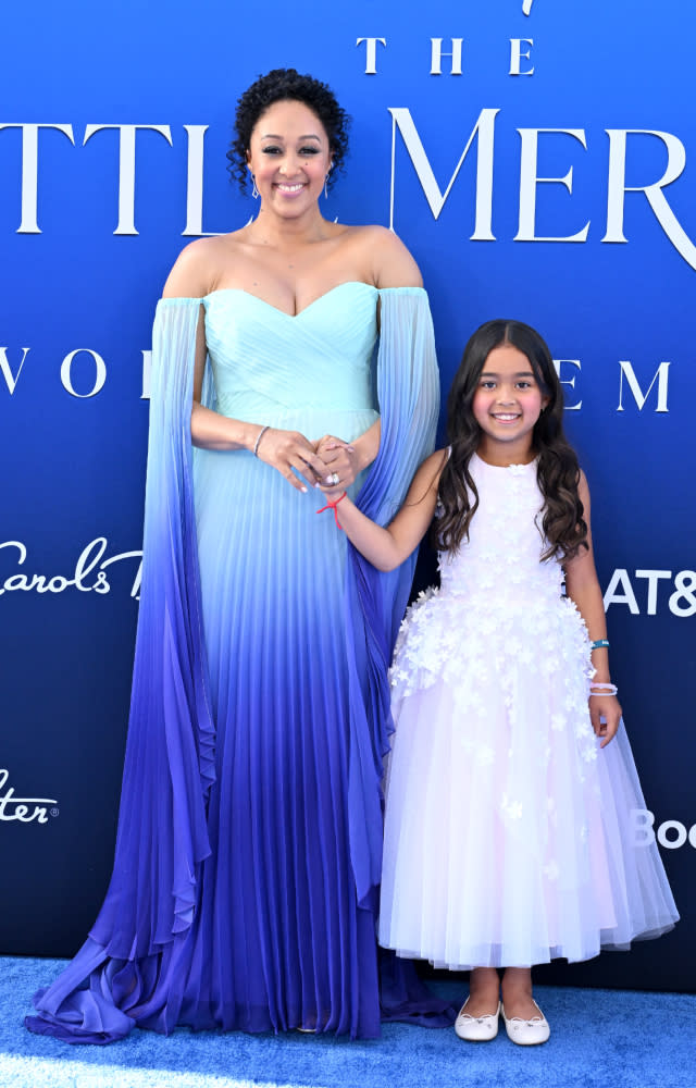 HOLLYWOOD, CALIFORNIA – MAY 08: Tamera Mowry and Ariah Talea Housley attend the World Premiere of Disney’s “The Little Mermaid” on May 08, 2023 in Hollywood, California. <em>Photo by Axelle/Bauer-Griffin/FilmMagic.</em>