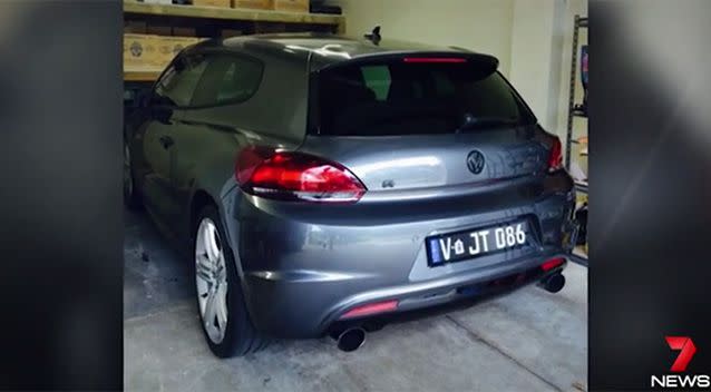 A Volkswagon was also stolen during the raids. Photo: 7 News