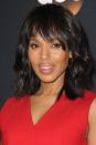 <p>How to work a messy fringe and looked groomed as shown by Kerry Washington.</p>