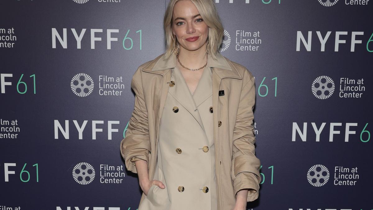 Emma Stone Just Layered a Trench Coat Over a Trench Minidress