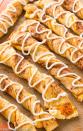 <p>Sandwich pumpkin puree between two crescent rolls, topping with pumpkin pie spice before twisting and baking for a quick 8-10 minutes.</p><p><strong>Get the recipe at <a href="http://deliciouslysprinkled.com/pumpkin-pie-twists/" rel="nofollow noopener" target="_blank" data-ylk="slk:Deliciously Sprinkled;elm:context_link;itc:0;sec:content-canvas" class="link ">Deliciously Sprinkled</a>.</strong></p>