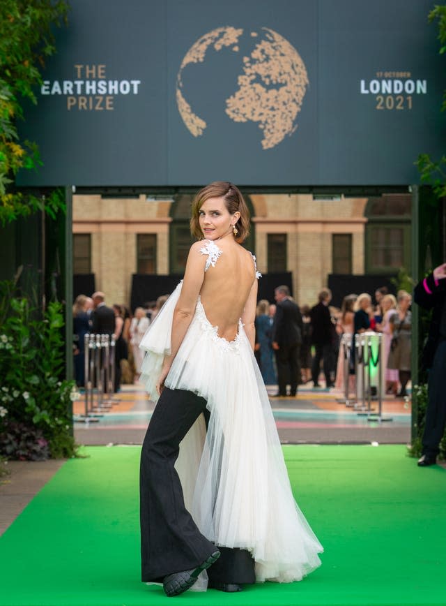 Emma Watson attends the first Earthshot Awards ceremony