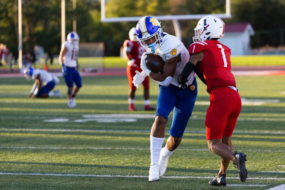 East plays Orem at the high school football season opener at East High School in Salt Lake City on Friday, Aug. 11, 2023. | Megan Nielsen, Deseret News