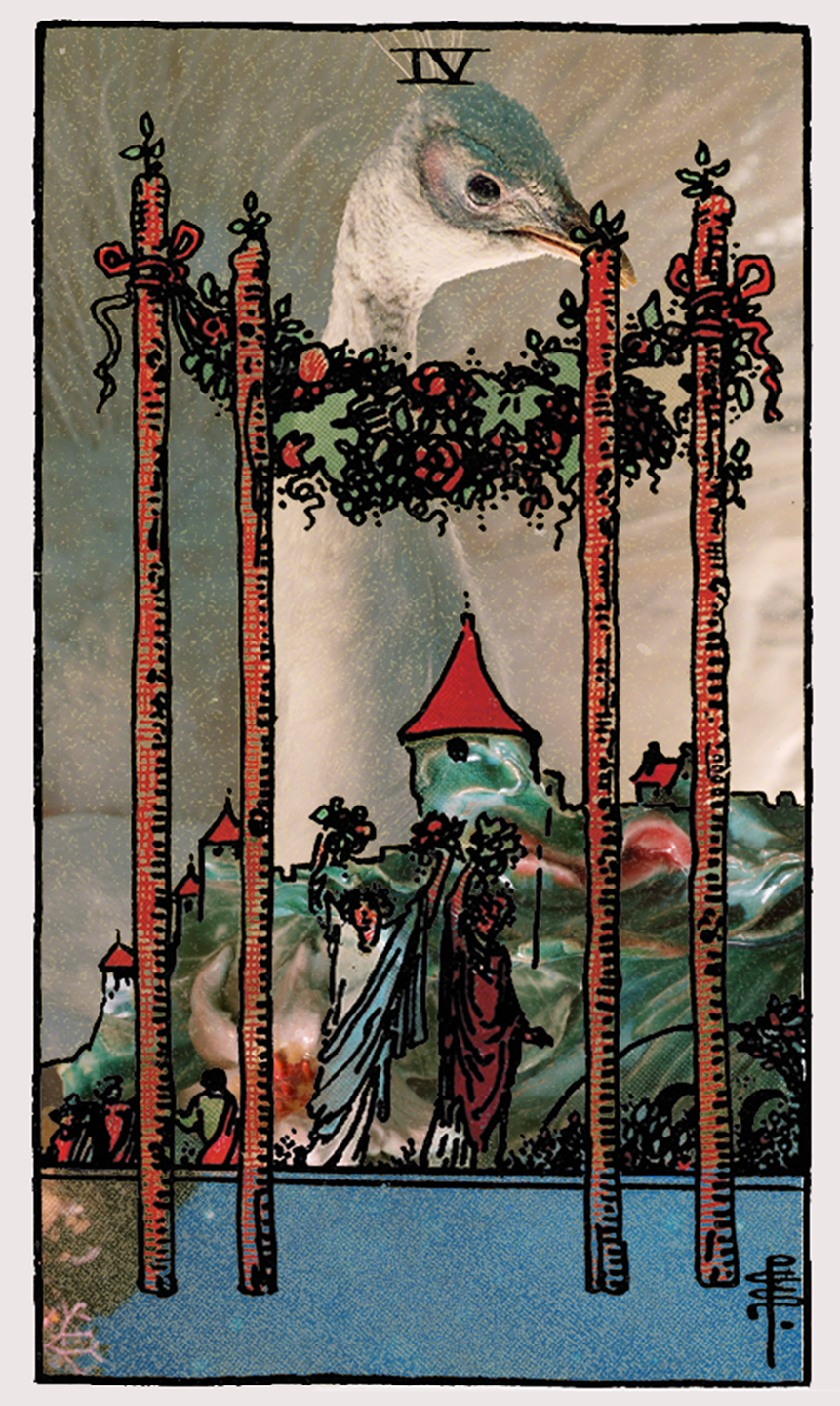 Tarot card Four of Wands