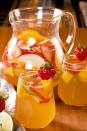 <p>While it's more common in Spain to find <a href="https://www.delish.com/cooking/recipe-ideas/a19601715/easy-red-sangria-recipe/" rel="nofollow noopener" target="_blank" data-ylk="slk:red wine sangria;elm:context_link;itc:0;sec:content-canvas" class="link ">red wine sangria</a>, we love this lighter (both in color and on the palette) alternative to the original. This easy white-wine sangria recipe takes well to any fruit (so feel free to add your fave fall options). To make things even better, they get soaked in Grand Marnier (the orange liqueur often used in <a href="https://www.delish.com/cooking/recipe-ideas/a20139300/best-classic-margarita-recipe/" rel="nofollow noopener" target="_blank" data-ylk="slk:margaritas;elm:context_link;itc:0;sec:content-canvas" class="link ">margaritas</a>) too.</p><p>Get the <strong><a href="https://www.delish.com/cooking/recipe-ideas/a27103875/white-wine-sangria-recipe/" rel="nofollow noopener" target="_blank" data-ylk="slk:White Sangria recipe;elm:context_link;itc:0;sec:content-canvas" class="link ">White Sangria recipe</a></strong>.</p>