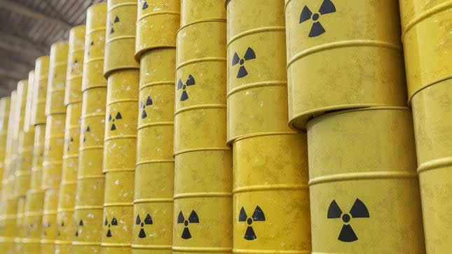 Nuclear waste barrels