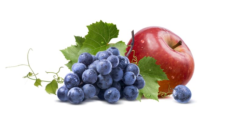 <span class="caption">Life-extending supplements?</span> <span class="attribution"><a class="link " href="https://www.shutterstock.com/image-photo/wet-grapes-red-apple-isolated-on-283127282" rel="nofollow noopener" target="_blank" data-ylk="slk:Kovaleva_Ka/Shutterstock;elm:context_link;itc:0;sec:content-canvas">Kovaleva_Ka/Shutterstock</a></span>