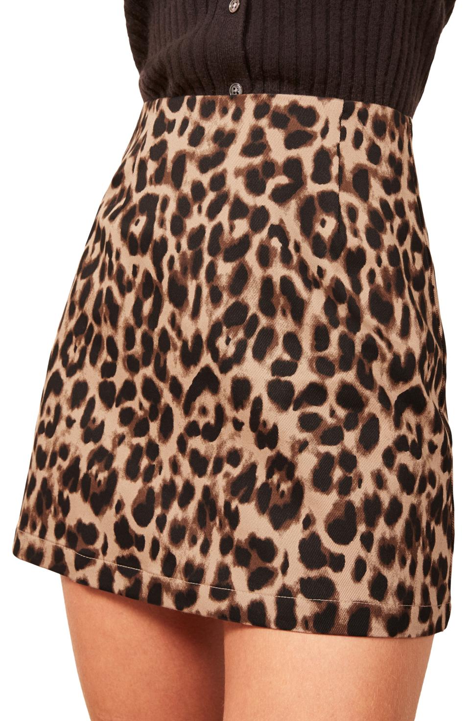 Leopard Miniskirt