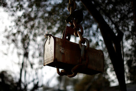 FILE PHOTO: A mailbox for United States Postal Service (USPS) and other mail outside a home in California. REUTERS/Lucy Nicholson/File Photo