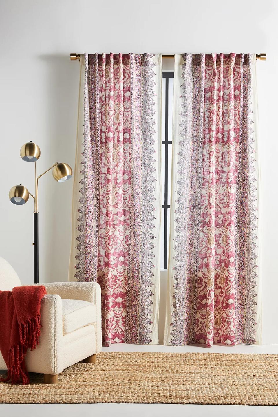 anthropologie curtains online retail