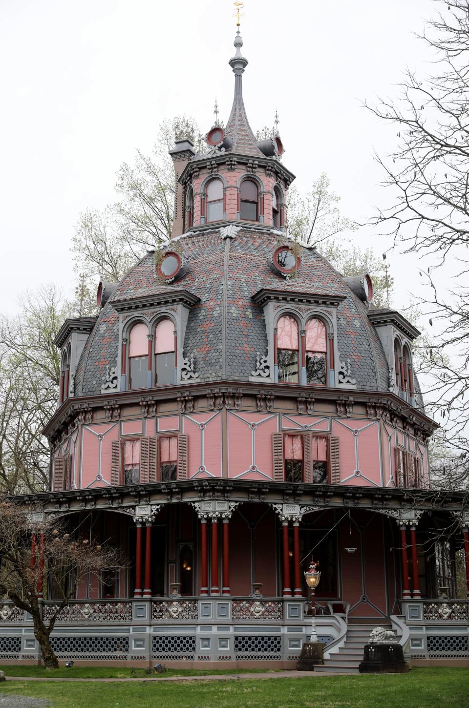 The exterior of the Armour-Stiner (Octagon) House in Irvington, April 18, 2019. This unique home, a house museum on the National Register of Historic Places, is now open to visitors.