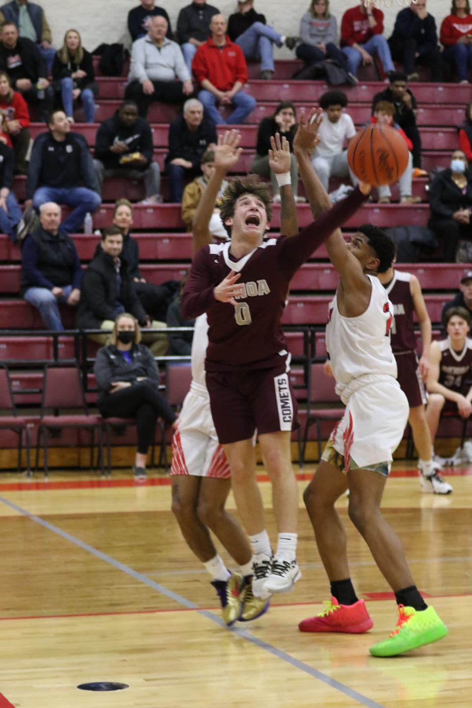 Genoa's Griffin Meyer looks to score.