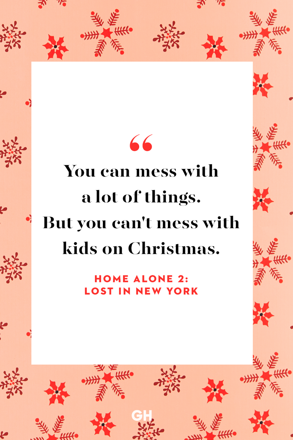 <p>You can mess with a lot of things. But you can't mess with kids on Christmas.</p>