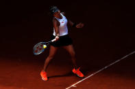 Tennis - WTA Premier Mandatory - Madrid Open - The Caja Magica, Madrid, Spain - May 9, 2019 Japan's Naomi Osaka in action during her quarter final match against Switzerland's Belinda Bencic REUTERS/Susana Vera