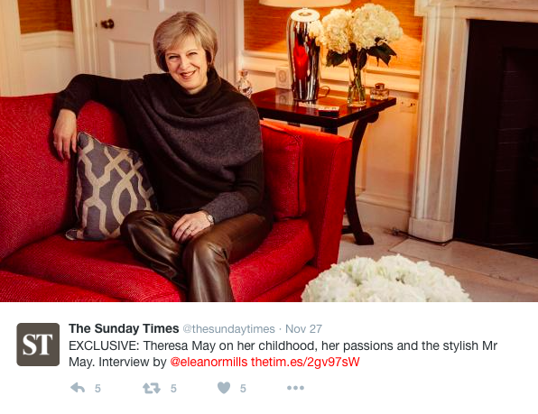 Is all this talk about leather trousers taking away from the politics? [Photo: Twitter/Sundaytimes]