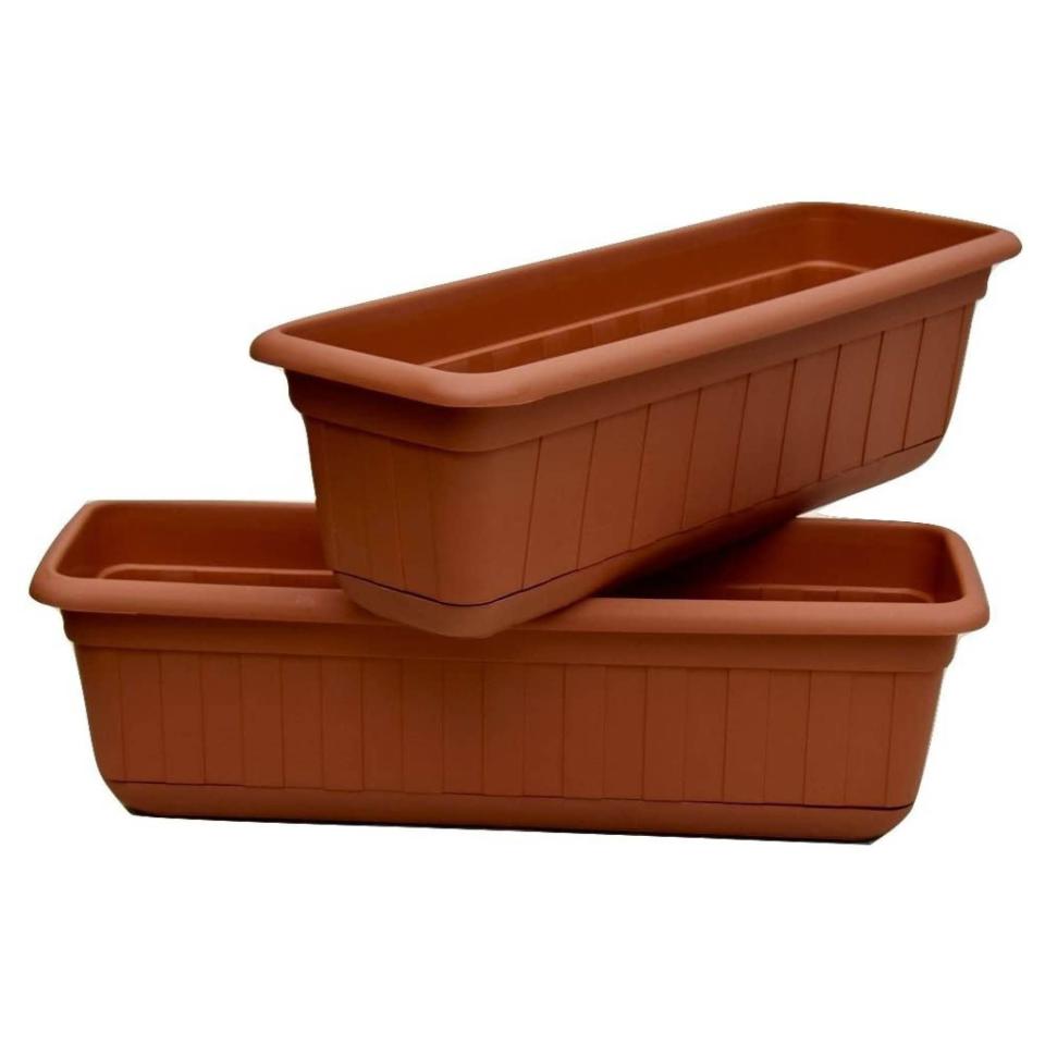 2) High-Density Plastic Window Boxes (2-Pack)