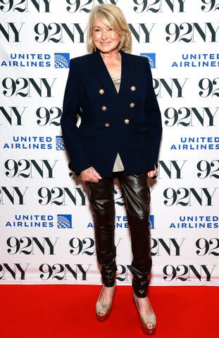 <p>Jason Mendez/Getty Images</p> Martha Steward attends 'Fashion Icons wit Fern Mallis' in New York City.