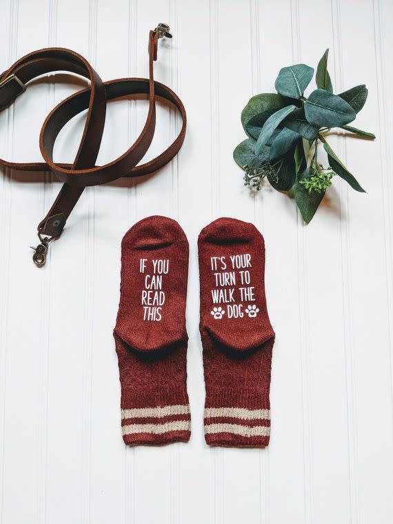 30) "Walk the Dog" Socks