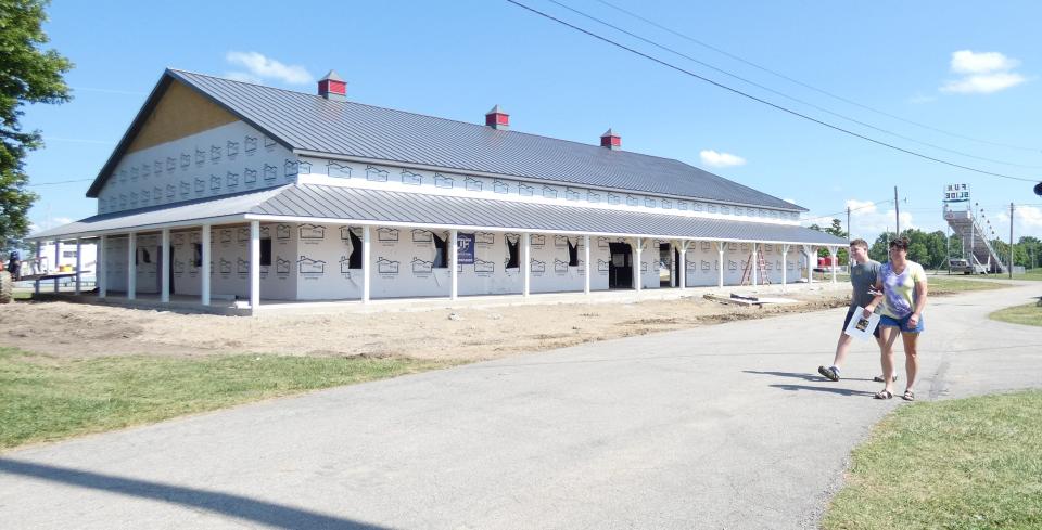 Amid preparations for the 165th Crawford County Fair, construction continues on a massive new multi-use building that should be ready for the 2023 county fair.