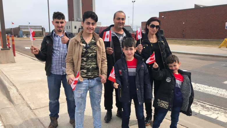 Emotional welcome at Charlottetown Airport as refugee family arrives