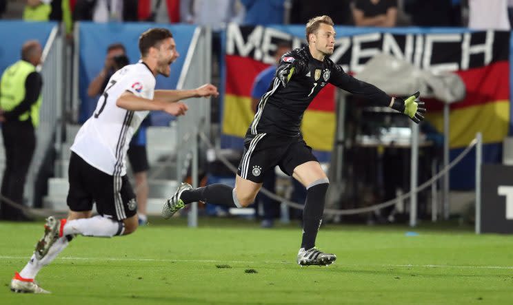 Jonas Hector and Manuel Neuer